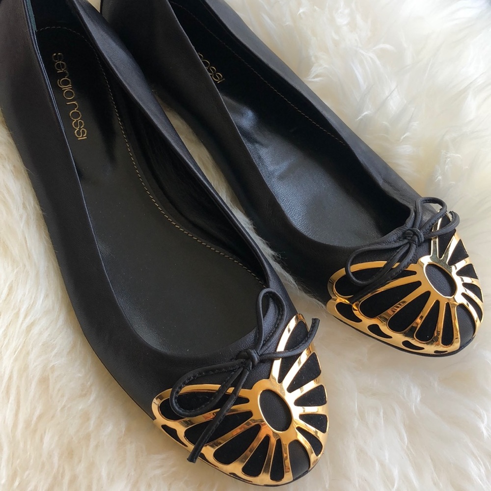 Sergio Rossi Butterfly Ballerinas